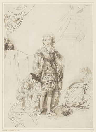 George IV as a boy in Garter robes George IV as a boy in Garter robes