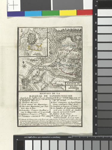 Master: Maps of Germany, Europe and North America, 1756-63
Item: Map of Meppen, 1761, and Sandershausen, 1758 (Meppen, Lower Saxony, Germany) 52?41'26