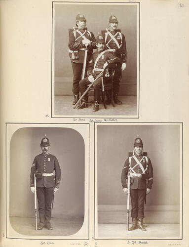 Three soldiers from the Royal Engineers who served in the Anglo-Egyptian War