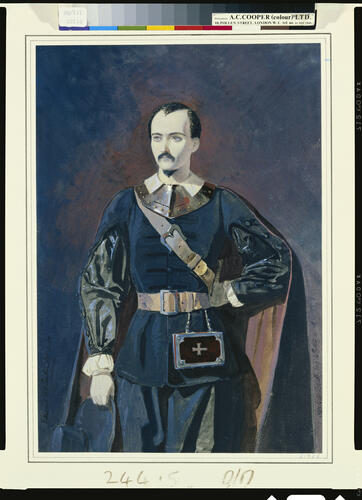 Dion Boucicault as Sir Alan Raby in The Vampire