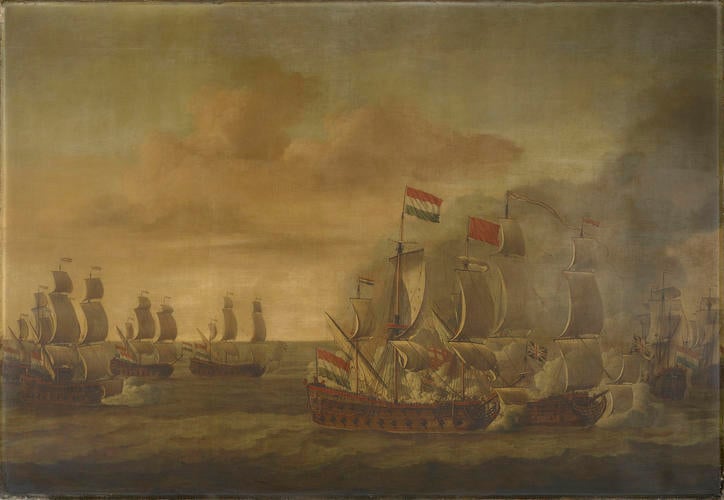 The Action of the Kingfisher with Seven Algerine Ships, 1 June 1681