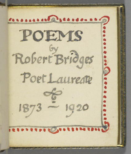 Poems / by Robert Bridges