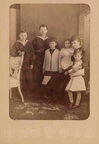 Maria Feodorovna, Empress of Russia with her children