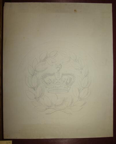 St Mildred's church, Whippingham: porch emblem design St Mildred's church, Whippingham: porch emblem design