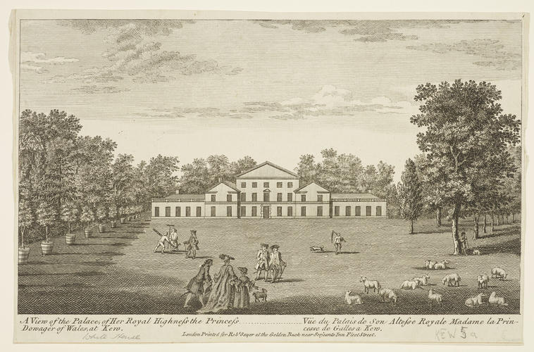 View of the palace of H. R. H. the Princess Dowager of Wales