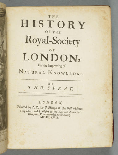 The History of the Royal Society of London for the improving of natural knowledge The History of the Royal Society of London for the improving of natural knowledge