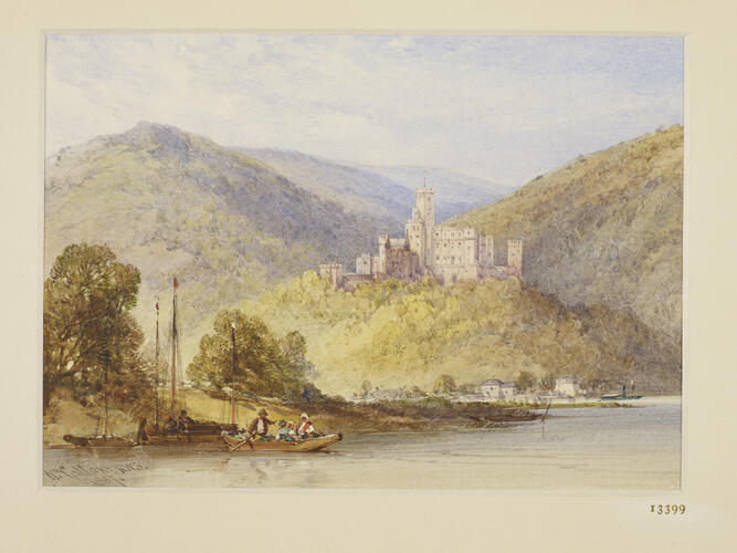 Schloss Stolzenfels from the banks of the Lahn
