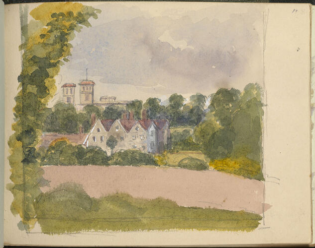 Master: SKETCHES FROM NATURE V. R. 1855 TO 1860
Item: House on the Osborne Estate