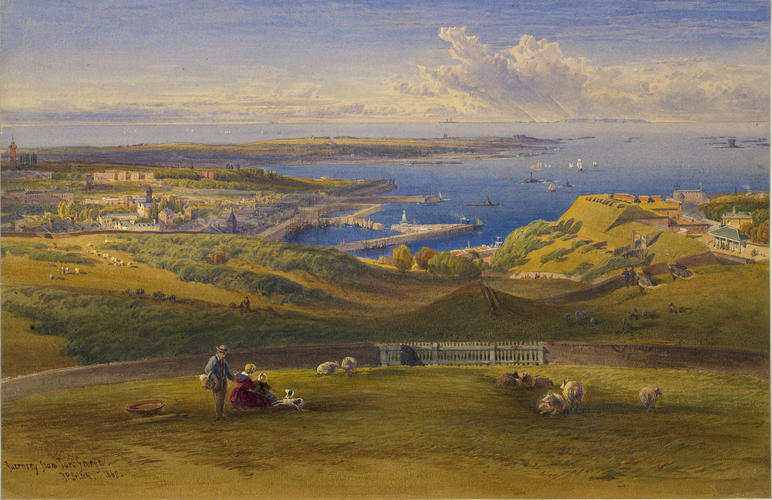 View of Guernsey from Fort George