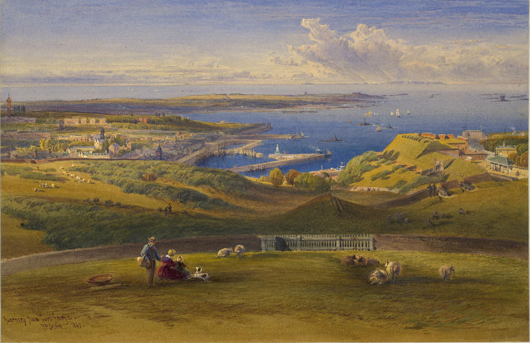 View of Guernsey from Fort George View of Guernsey from Fort George