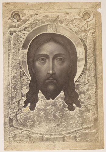 An icon at the monastery of Trinity Lavra of St Sergius, Russia