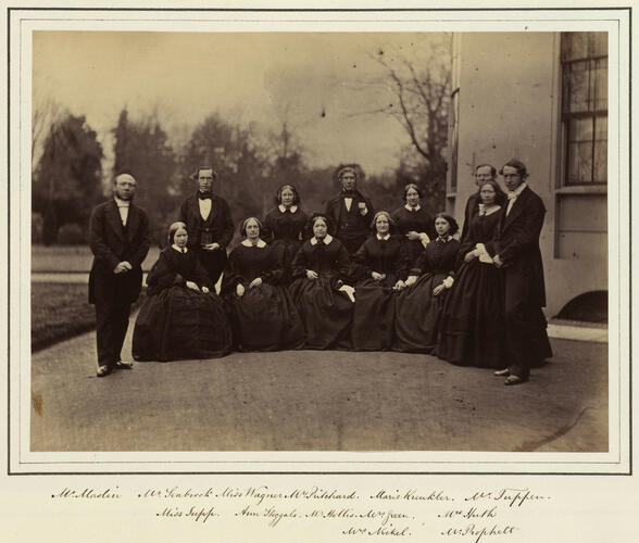 Group portrait of staff at Frogmore House