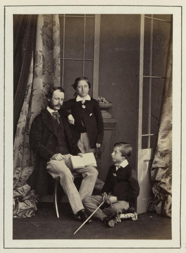 Prince Arthur, Prince Leopold and Major Elphinstone