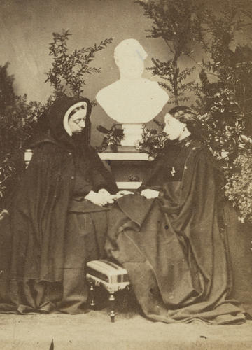 Queen Victoria and Princess Alice, 1862 [in Portraits of Royal Children Vol. 6 1862-1863]