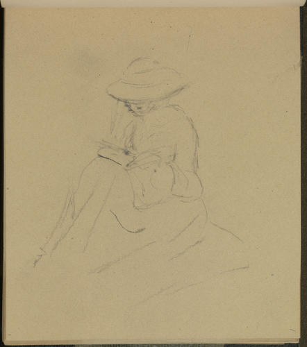 Master: SKETCHES FROM NATURE V. R. 1855 TO 1860
Item: Seated woman Master: SKETCHES FROM NATURE V. R. 1855 TO 1860
Item: Seated woman