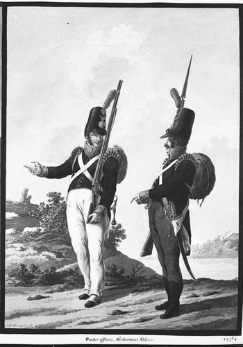 Netherlands Army. Under Officers, Provincial Militia Netherlands Army. Under Officers, Provincial Militia