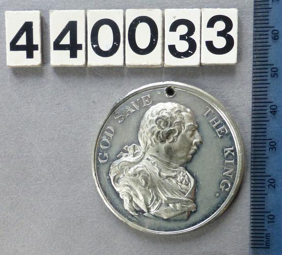 Medal commemorating the entry to the 50th year of the Reign of King George III Medal commemorating the entry to the 50th year of the Reign of King George III