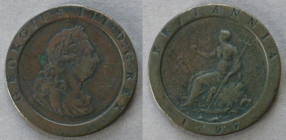 George III copper penny George III copper penny