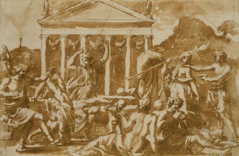 A Ritual Dance before a Temple