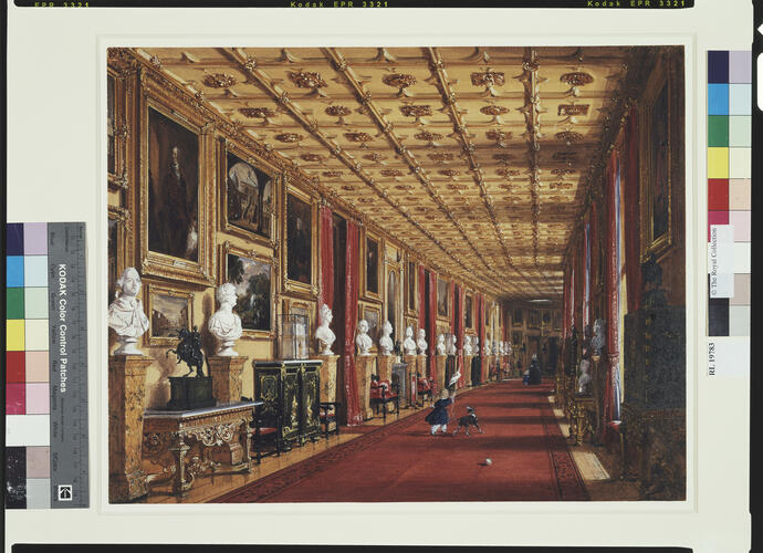 The east section of the Grand Corridor, Windsor Castle