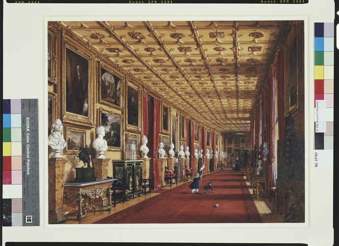 The east section of the Grand Corridor, Windsor Castle The east section of the Grand Corridor, Windsor Castle