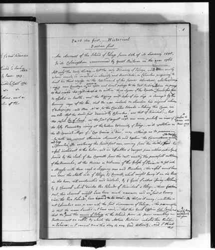 An Historical, statistical and descriptive account of the island of Tobago : introductory to an essay on the commercial and political importance of the possession to Great Britain / by Sir William Young . .