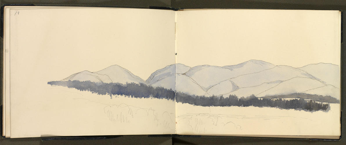 Master: Princess Helena's Sketch Book, 1868 - 1869
Item: A Highland landscape