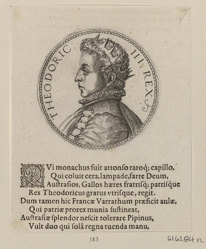 Master: [Medals of Merovingian and Carolingian Kings of France]
Item: THEODORIC III REX