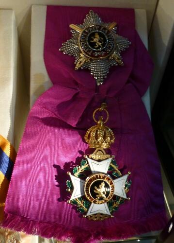Order of Leopold (Belgium). Prince Albert's badge and sash