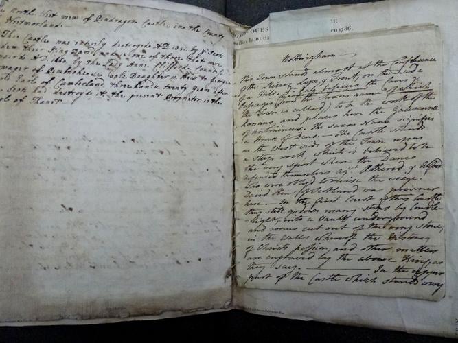 Booklet containing ms notes on the Peak District