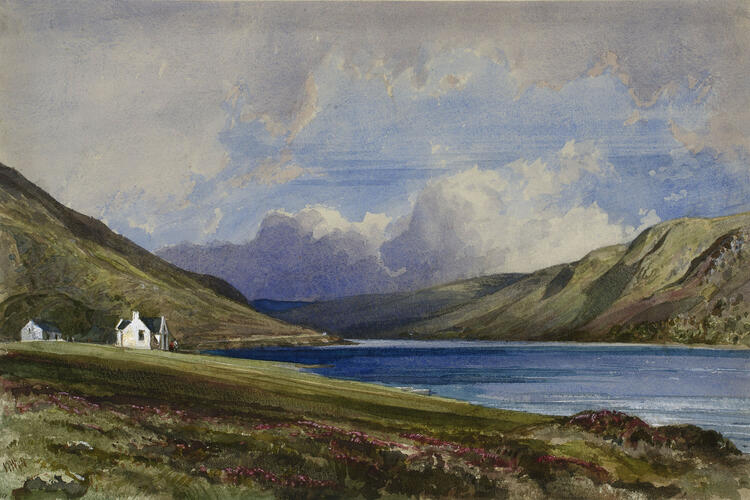 Loch Muick with the Glasallt Shiel Loch Muick with the Glasallt Shiel