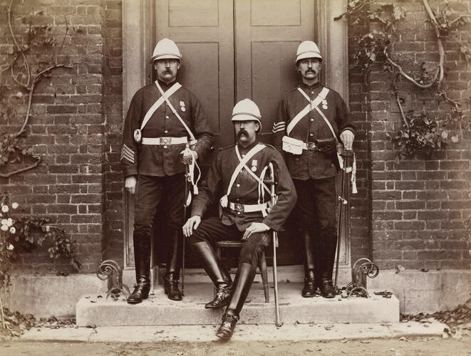 Three soldiers of the 2nd Regiment of Life Guards who served in the Anglo-Egyptian War
