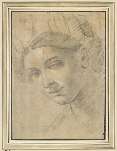 The head of a young woman in a turban The head of a young woman in a turban
