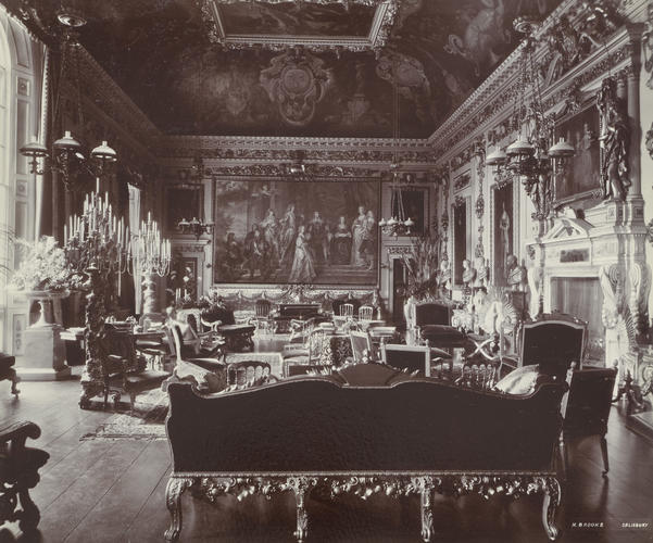 Photograph of the Double Cube Room at Wilton House, December 1898