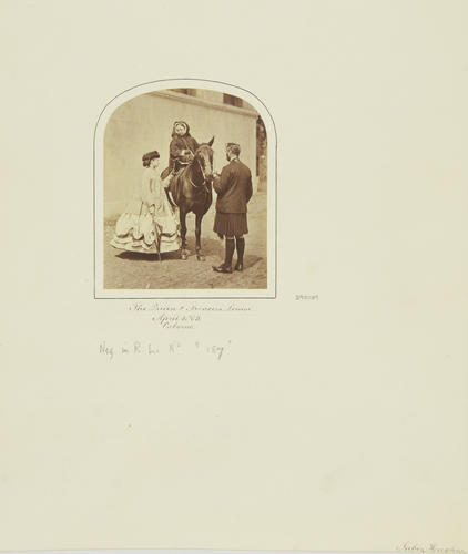 Queen Victoria, Princess Louise, John Brown, Osborne 1865 [in Portraits of Royal Children Vol. 8 1864-1865]