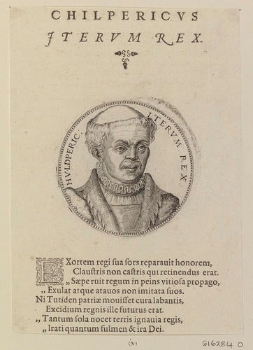 Master: [Medals of Merovingian and Carolingian Kings of France]
Item: HVLDPERIC ITERVM REX