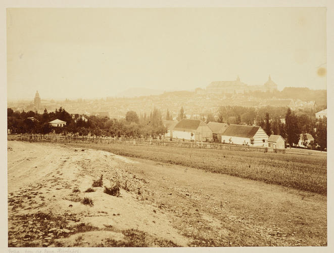 'Ansicht von Gotha von dem neuen Kirchhofe'; View of Gotha from the new cemetery