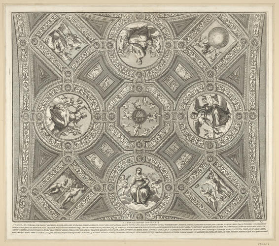 The ceiling of the Stanza della Segnatura