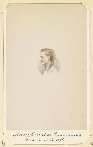 Mary, Countess Beauchamp. [Royal Household Portraits. Volume 55. ]