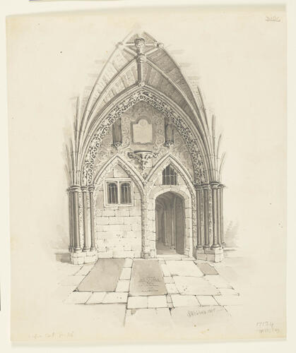 The Entrance to the Library from the Cloisters at Westminster Abbey