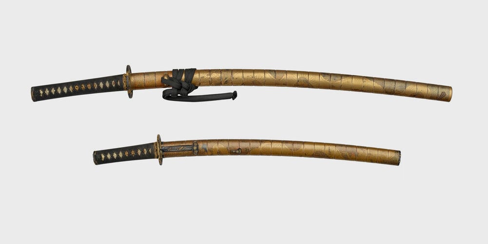 Long sword (katana) and scabbard