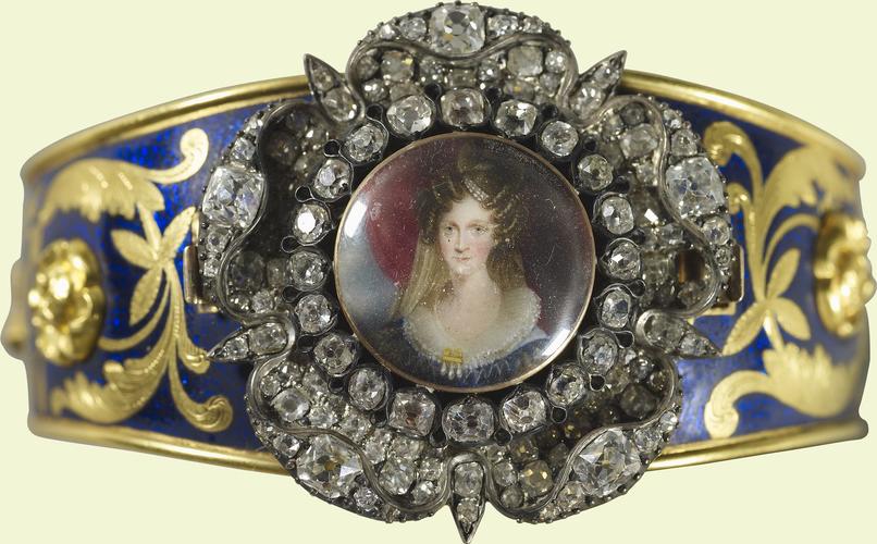 Bracelet with a miniature of Queen Adelaide