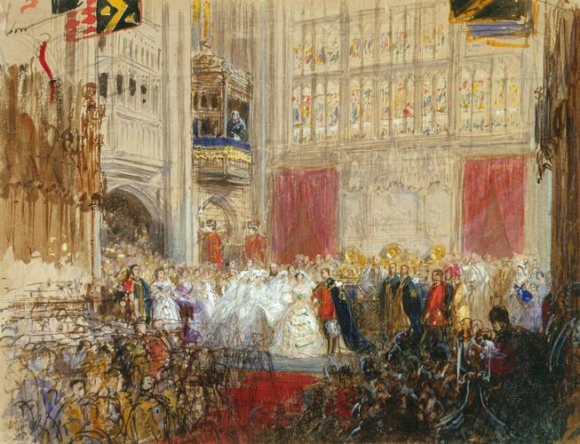 Sketch for the painting of ‘The Marriage of the Prince and Princess of Wales’