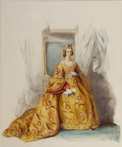 Louise, Queen of the Belgians, as Marie de Bourgogne