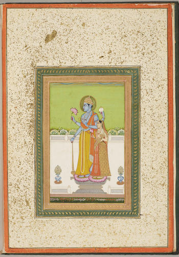 Master: Album of paintings of Hindu gods
Item: विष्णु लक्ष्मी Vishnu and Lakshmi Master: Album of paintings of Hindu gods
Item: विष्णु लक्ष्मी Vishnu and Lakshmi