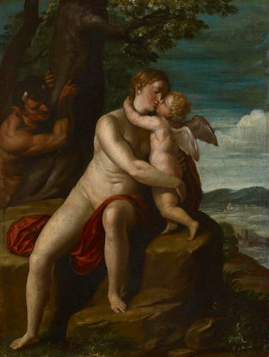 Venus and Cupid Embracing
