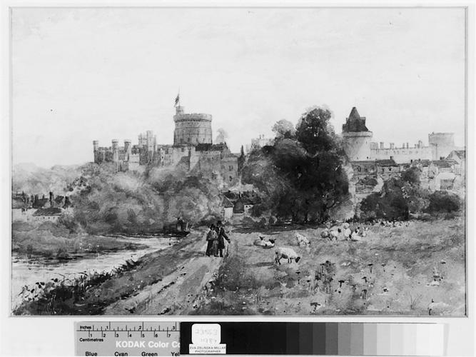 Windsor Castle seen from the Goswells