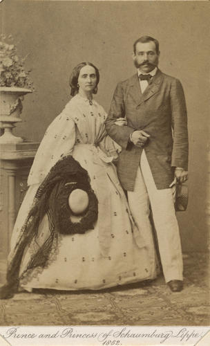 Prince Adolf I (1817-93) and Princess Hermine (1827-1910) of Schaumburg-Lippe Prince Adolf I (1817-93) and Princess Hermine (1827-1910) of Schaumburg-Lippe