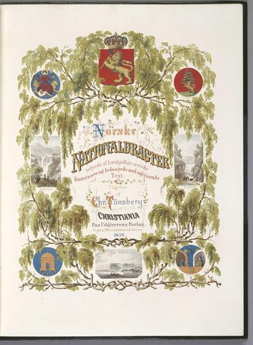 Norske Nationaldragter : tegnede af forskjellige norske kunstnere og ledsagede med en oplýsende text / udgivne af Chr. Tönsberg Norske Nationaldragter : tegnede af forskjellige norske kunstnere og ledsagede med en oplýsende text / udgivne af Chr. Tönsberg