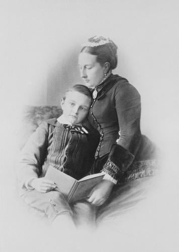 Marie, Princess George of Saxony and her youngest son, Prince Albert